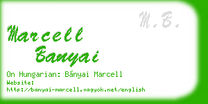 marcell banyai business card