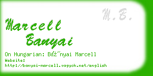 marcell banyai business card
